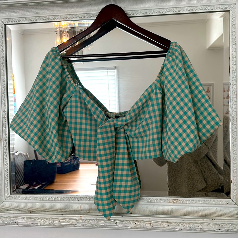 Nasty Gal Gingham Crop Top